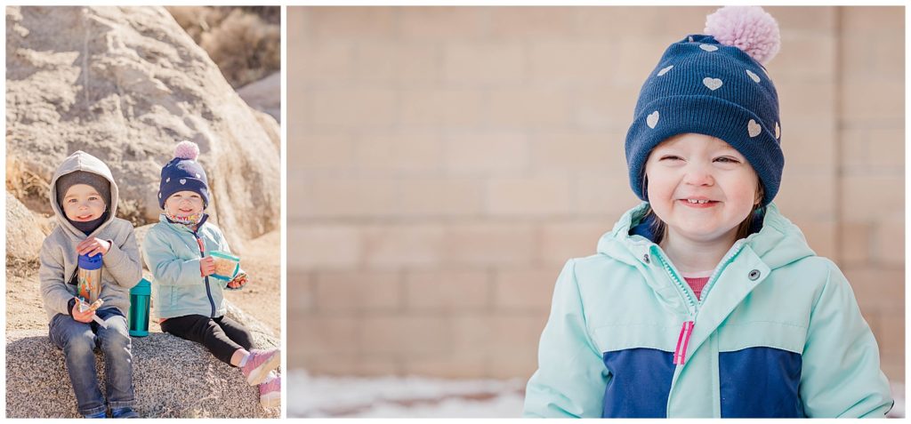 Erin's Kiddos enjoying the cool winter activities in Albuquerque.