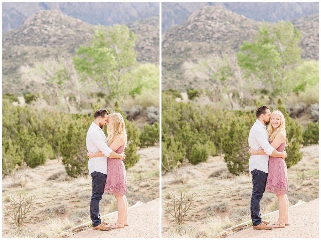 Beautiful couple in the Albuquerque foothills.