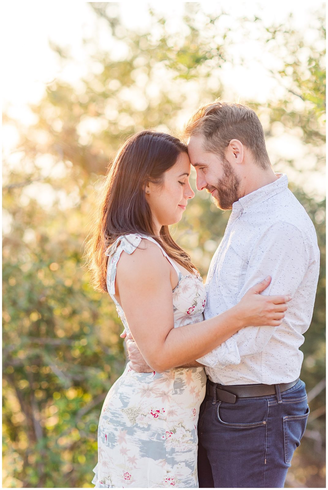 Golden light on loving faces at this New Mexico photography session.