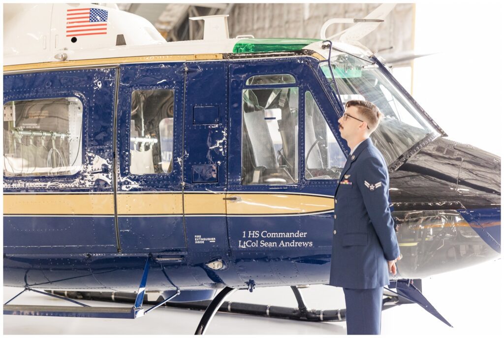 Unveiling of commander's helicopter