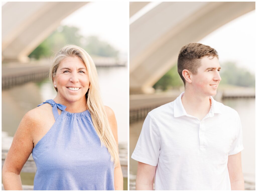 Mom and son headshots during Alexandria photography session