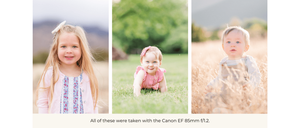 Portraits taken on the Canon EF 85mm f/1.2.