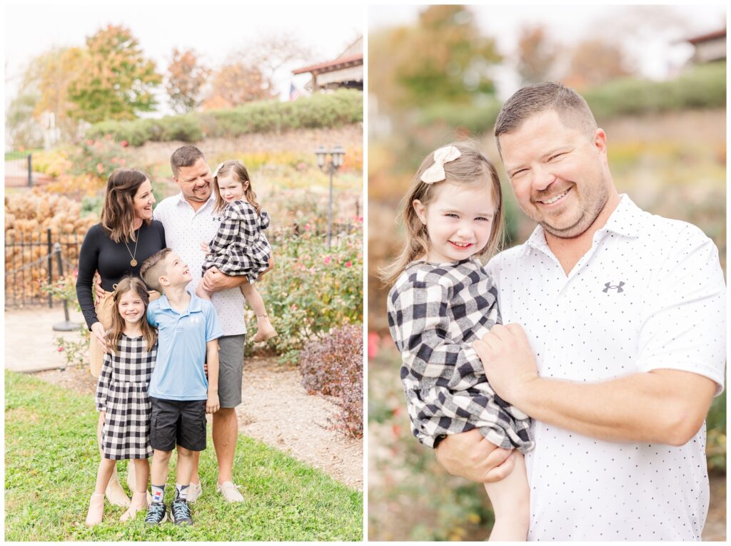 Family during a fall mini session
