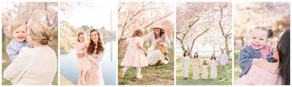 Cherry blossom family photos by Erin Thompson Photography