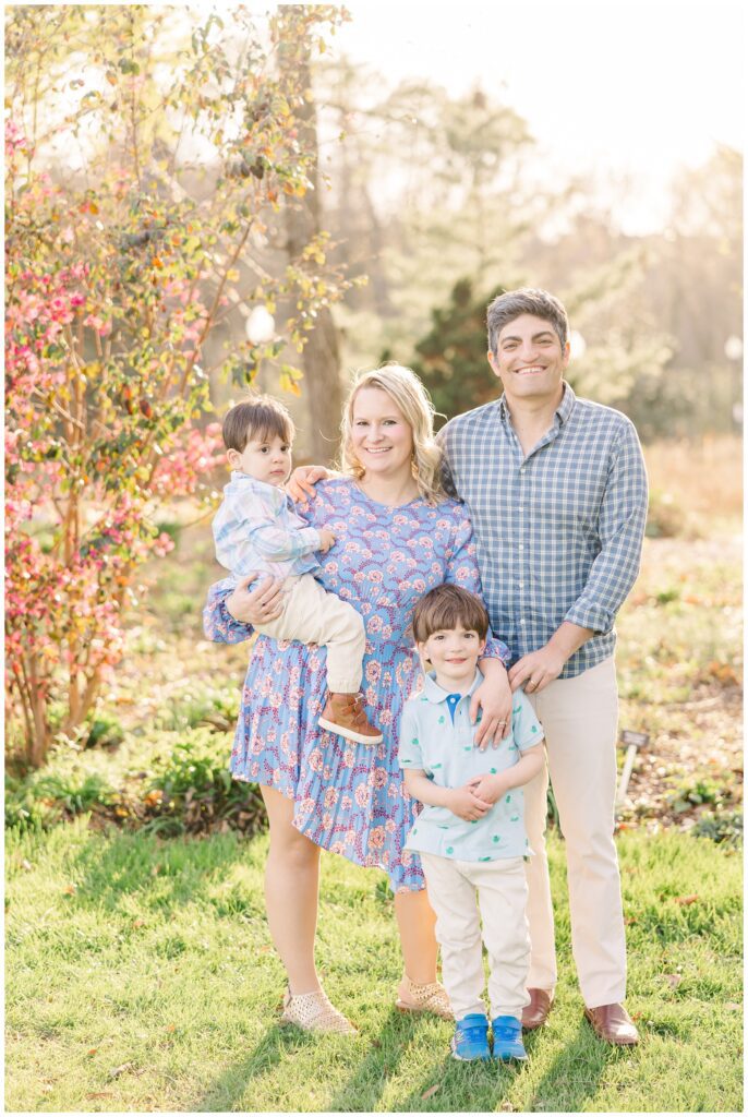 Family at Green Spring Gardens in a photo in Erin Thompson Photography's Northern Virginia Photography spotlight
