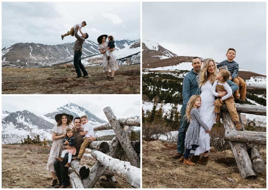 Families in front of a stunning mountain backdrop at Flattop in Melanie Lopez Photography's Anchorage, AK photography spotlight