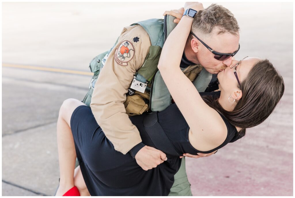 First kiss after a long deployment
